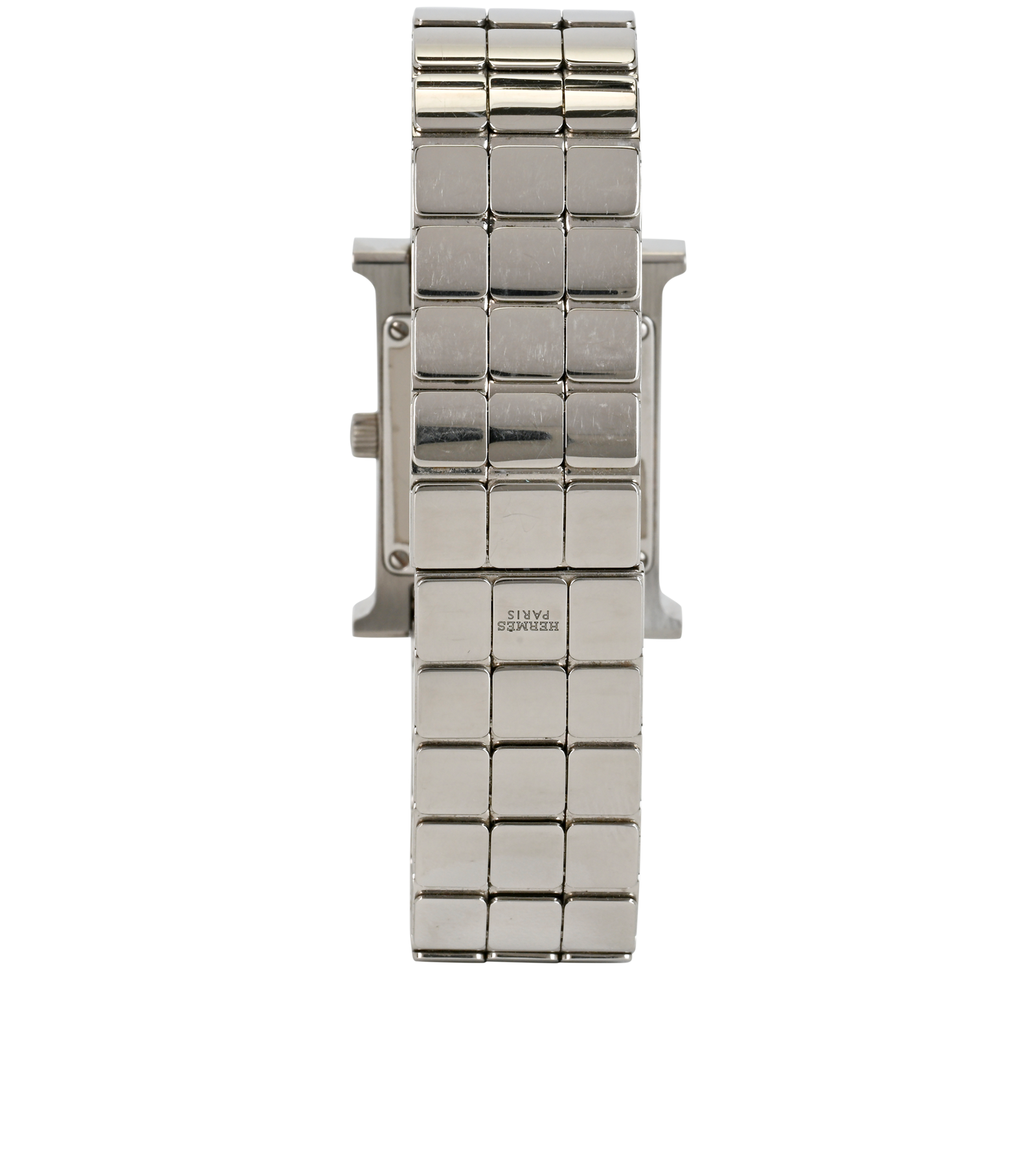Hermes Heure H Watch, &pound;3,100, Silver, Back view