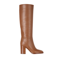 Gianvito Rossi Santiago Knee High Boots, Leather, Brown, UK3, DB/B, 3*