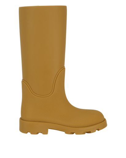 Burberry Marsh High Boots, &pound;175, Shoes, Yellow, Rubber, Front view