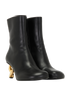 JW Anderson Chain Heel Boots, &pound;250, Shoes, Black, Leather, Side view