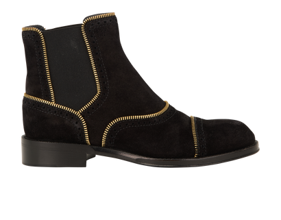 Louis Vuitton Tomboy Ankle Boots, &pound;295, Shoes, Black, Suede, Front view