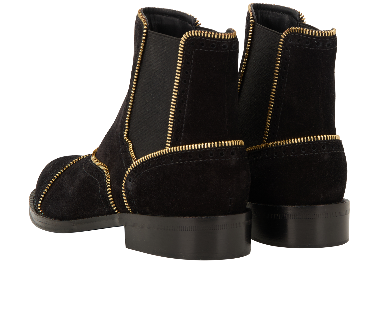 Louis Vuitton Tomboy Ankle Boots, &pound;295, Shoes, Black, Suede, Back view