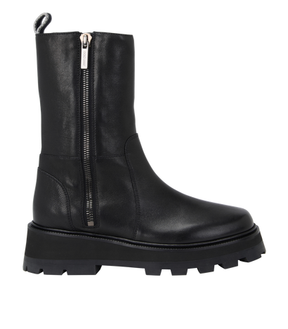 Jimmy Choo Bayu Boots, &pound;280, Shoes, Black, Leather, Front view