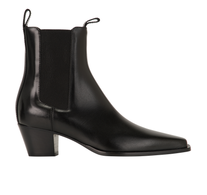 Toteme City Boots, &pound;330, Shoes, Black, Leather, Front view
