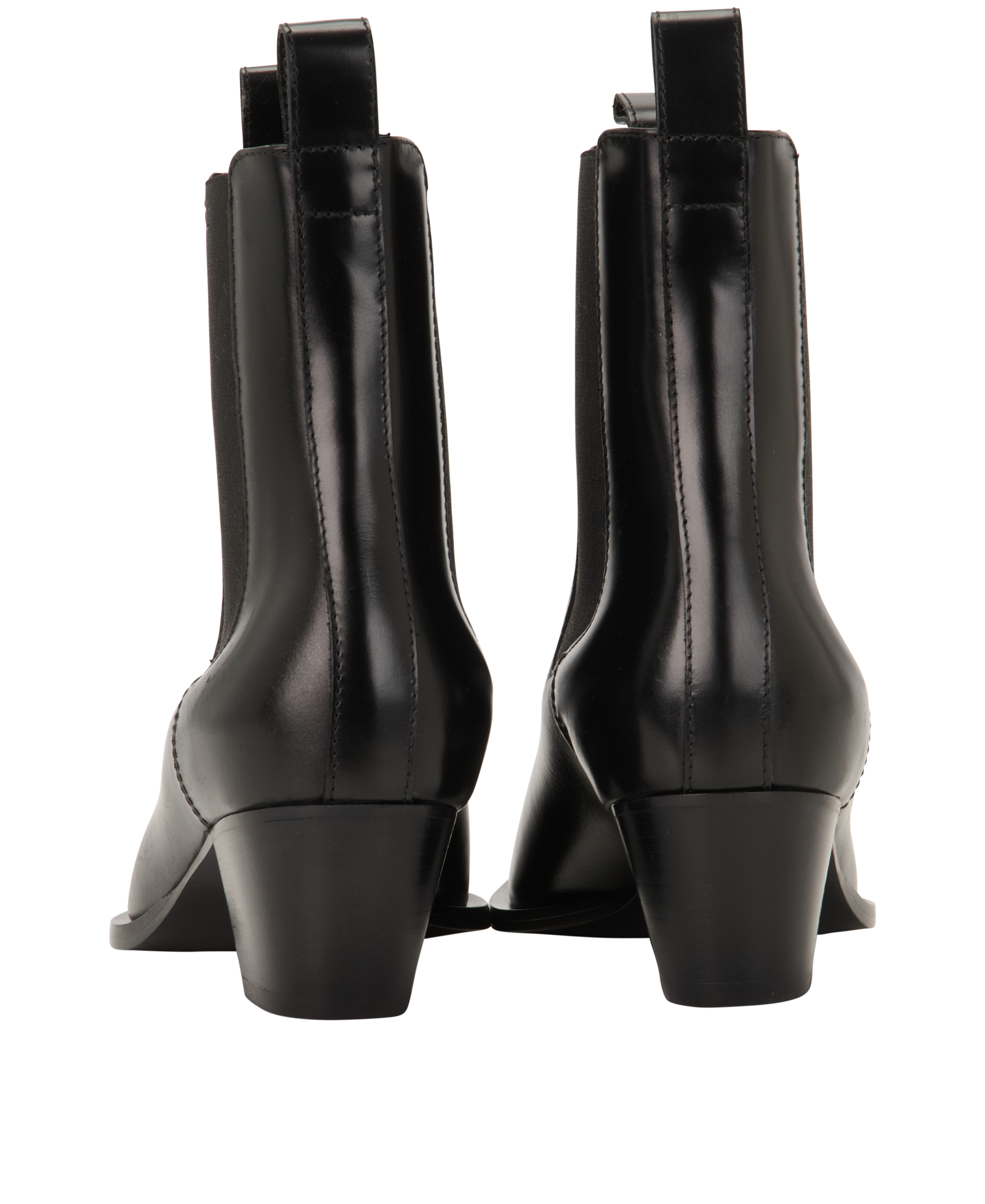 Toteme City Boots, &pound;330, Shoes, Black, Leather, Back view