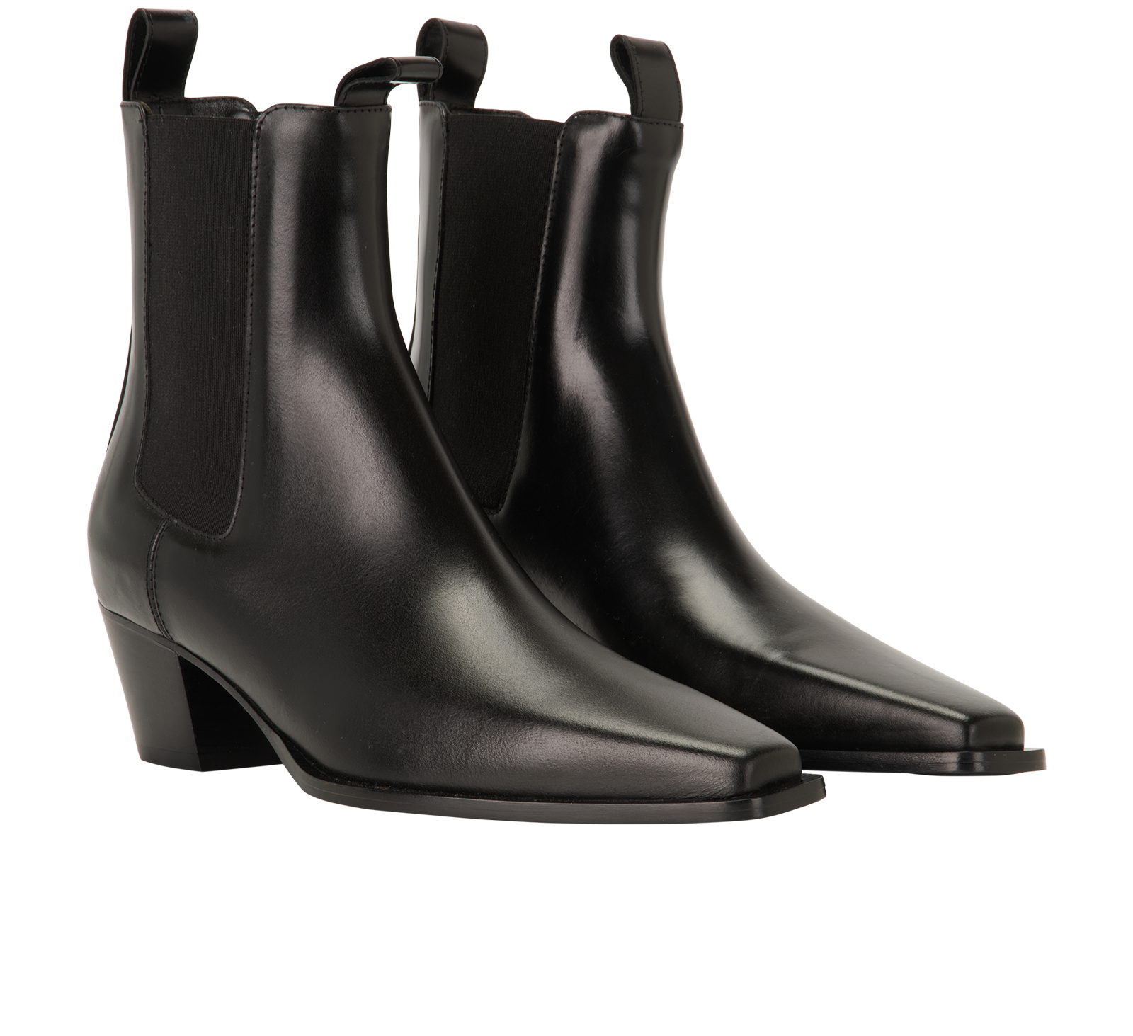 Toteme City Boots, &pound;330, Shoes, Black, Leather, Side view