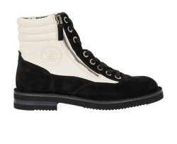 Chanel Zip Detail Ankle Boots - Size Womens 6