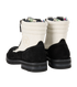 Chanel Zip Detail Ankle Boots, £380, Shoes, Black/White, Suede, Back view