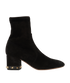 Valentino Divisa Rockstud Boots, &pound;230, Shoes, Black, Suede, Front view