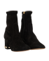 Valentino Divisa Rockstud Boots, &pound;230, Shoes, Black, Suede, Side view