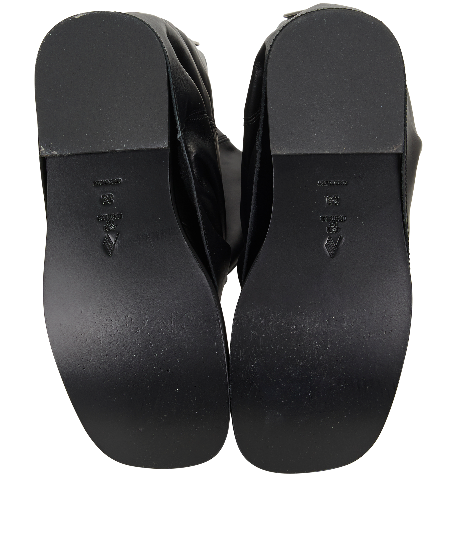 The Attico Robin Boots, &pound;295, Shoes, Black, Leather, Top view