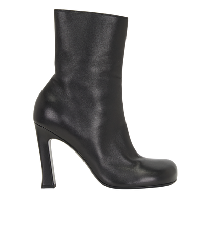 Bottega Veneta Ankle Heel Boots, &pound;375, Shoes, Black, Leather, Front view