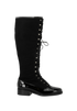 Chanel Embellished Mid-length Boots, £595, Shoes, Black, Fabric, Front view