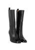 Chanel Knee Length Boots, &pound;695, Shoes, Black, Leather, Side view