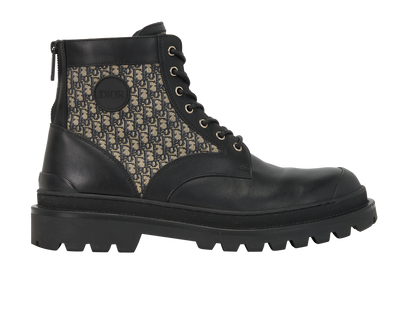 Christian Dior Explorer Boots, &pound;490, Shoes, Blue, Fabric/Leather, Front view