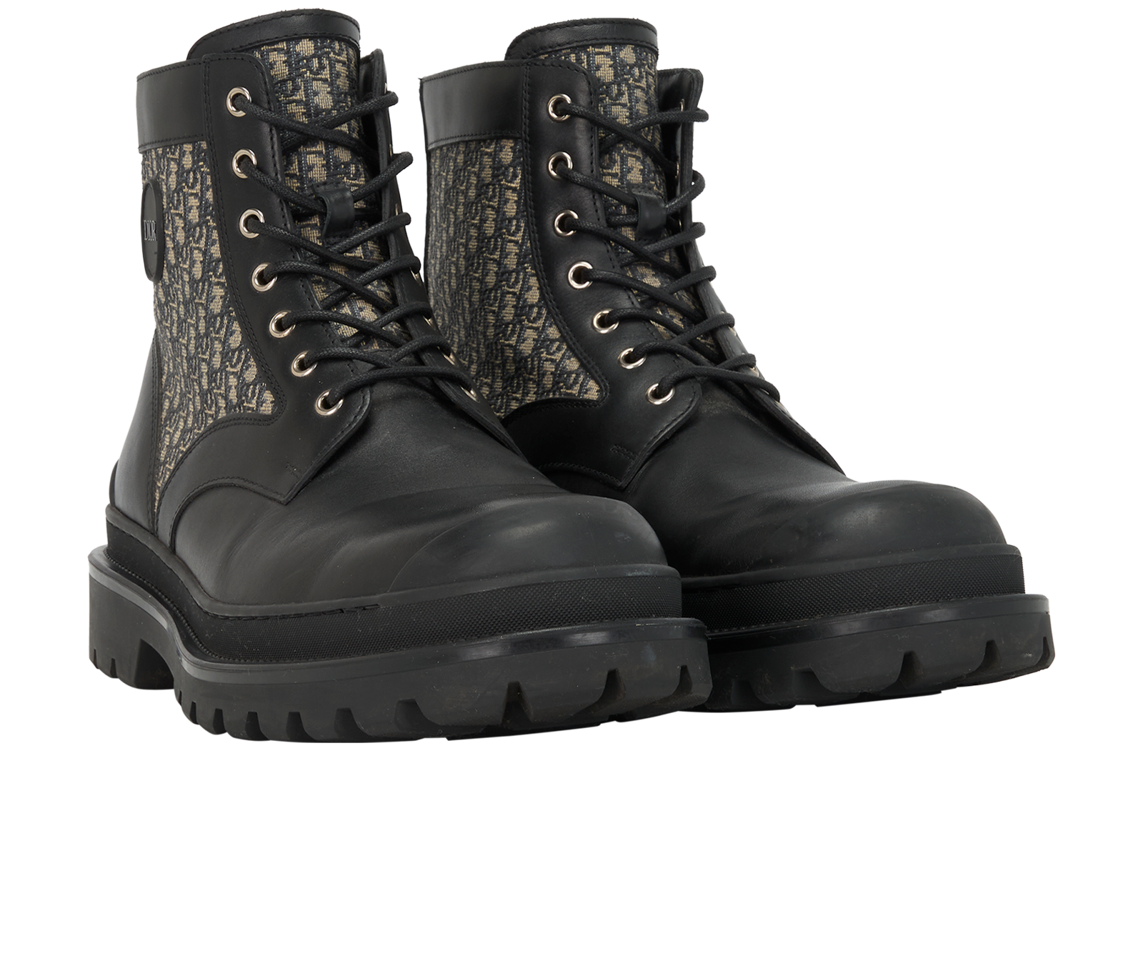 Christian Dior Explorer Boots, &pound;490, Shoes, Blue, Fabric/Leather, Side view