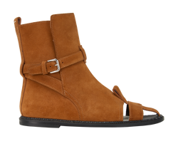 Maison Margiela Open Boots, Suede, Tan, UK4, 2*