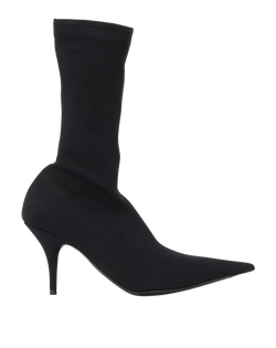 Balenciaga Knife Bootie, Fabric, Black, UK3, B, 2*