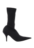 Balenciaga Knife Bootie, &pound;350, Shoes, Black, Fabric, Front view
