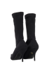Balenciaga Knife Bootie, &pound;350, Shoes, Black, Fabric, Back view