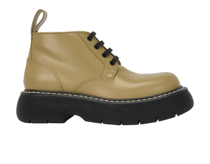 Bottega Veneta Bounce Boots, &pound;250, Shoes, Green, Leather, Front view
