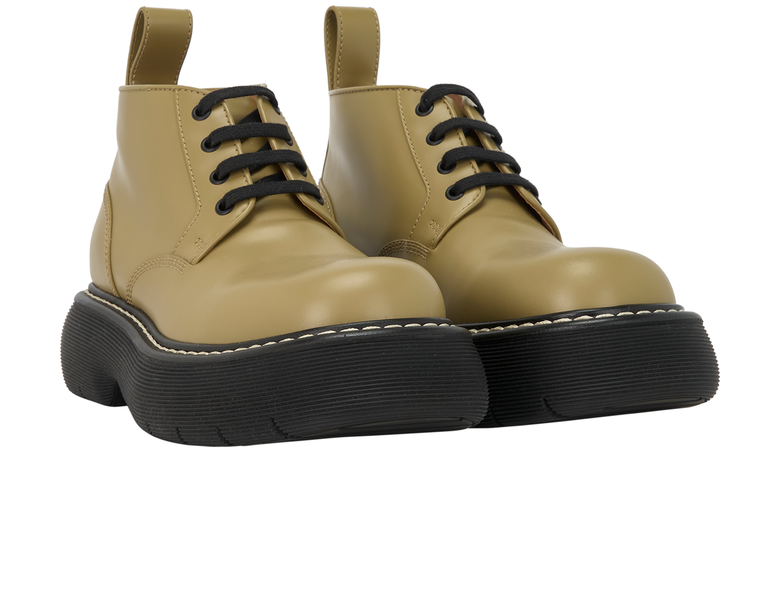 Bottega Veneta Bounce Boots, &pound;250, Shoes, Green, Leather, Side view