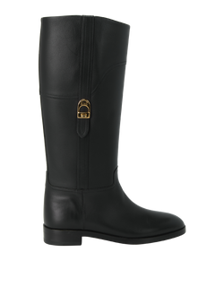 Gucci Riding Boots, Leather, Black, UK6, 2*