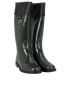 Celine Rain Boots, &pound;220, Shoes, Green, Leather/Rubber, Side view