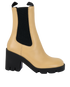 Burberry Stride Chelsea Boots, £395, Shoes, Beige, Leather, Front view
