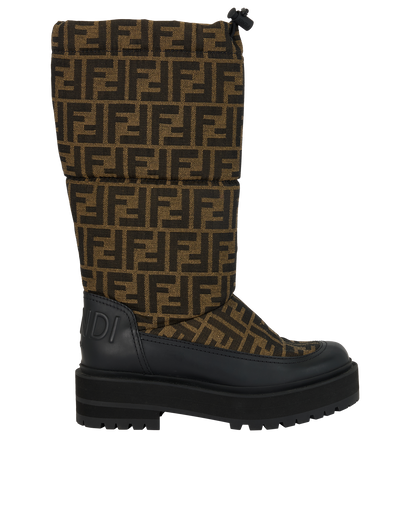 Fendi Zucca Snow Boots, &pound;450, Shoes, Brown, Canvas, Front view