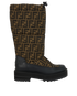 Fendi Zucca Snow Boots, &pound;450, Shoes, Brown, Canvas, Front view