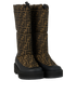 Fendi Zucca Snow Boots, &pound;450, Shoes, Brown, Canvas, Side view