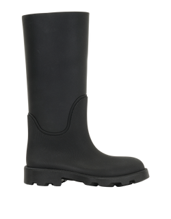 Burberry Rain Boots, Mens, Rubber, Black, UK7, DB/B, 3*