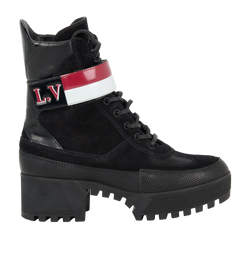 Louis Vuitton Laureate Desert Boot, Suede, Black, UK 3.5, DB, 2*