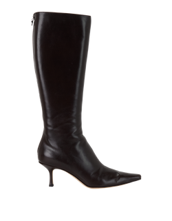 Jimmy Choo Heeled Boots, Leather, Brown, UK7.5, DB/B, 1*