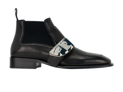 Burberry Shield Chelsea Boots, Mens, Leather, Black, UK8, B/DB, 2*