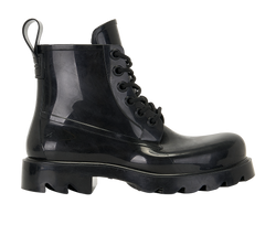 Bottega Veneta Lace-Up Boots, Rubber, Black, UK5, 2*