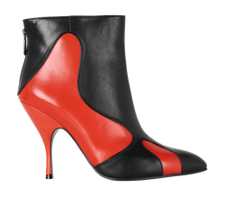 Bottega Veneta Ankle Trainers, Leather, Red/Black, UK8, DB/B, 3*