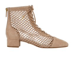 Dior D-Naughty Ankle Boots, Suede, Beige, UK4, 3*