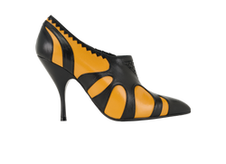 Bottega Veneta Colorblock Boots, Leather, Blk/Yellow, UK8, B/DB,3*