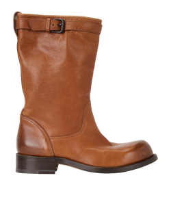 Bottega Veneta Buckle Boots, Leather, Brown, UK5.5, DB/B, 3*