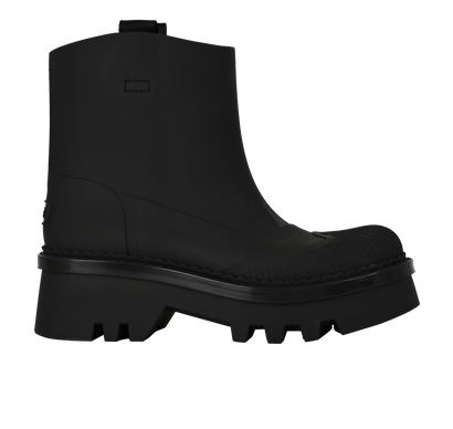 Chloe Ankle Length Rain Boots, &pound;250, Shoes, Black, Rubber, Front view