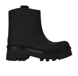 Chloe Ankle Length Rain Boots, Rubber, Black, UK6, B/DB, 3*