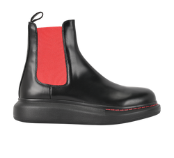 Alexander McQueen Chelsea Boots, Mens, Leather, Black, UK7, DB/B, 3*