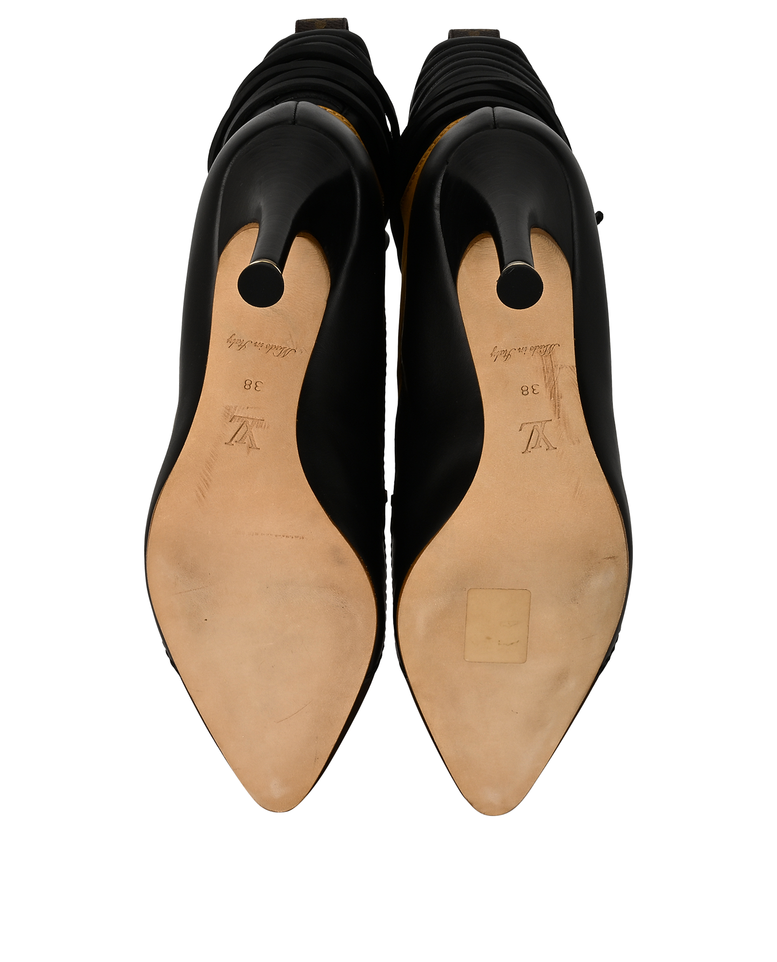 Louis Vuitton Laureate Half Boots, &pound;320, Shoes, Black/Brown, Suede, Top view