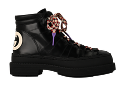 Gucci GG Hiking Boots, Mens, Leather, Black, UK6.5, B/DB, 3*