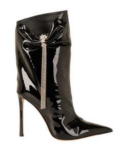 Jimmy Choo Oriel 110 Boots, Patent, Black, UK5.5, DB/B, 3*
