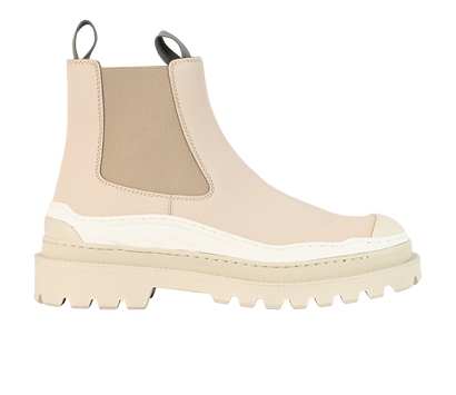 Christian Dior X Sacai Explorer Chelsea Boots, £450, Shoes, Beige, Leather, Front view