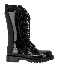 Christian Dior Diorcamp Combat Boots, Rubber, Black, UK5, 3*