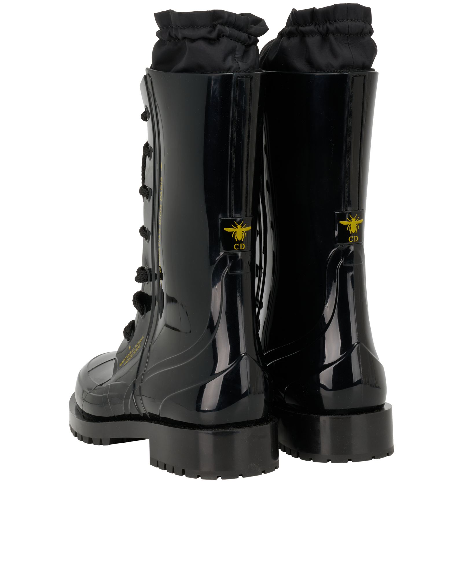 Christian Dior Diorcamp Combat Boots, &pound;350, Shoes, Black, Rubber, Back view